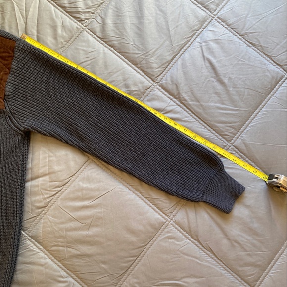 Dick Idol Quarter Button Pull Over with Elbow Pads - Picture 4 of 8